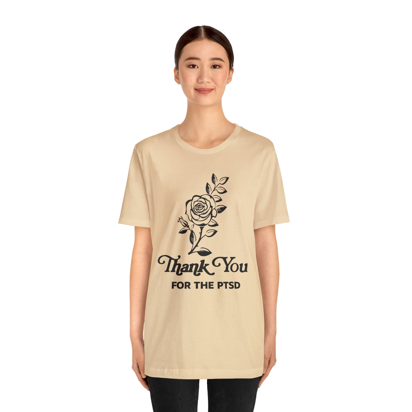 Thanks Babe(!) Soft Cream Unisex Jersey Short Sleeve Tee