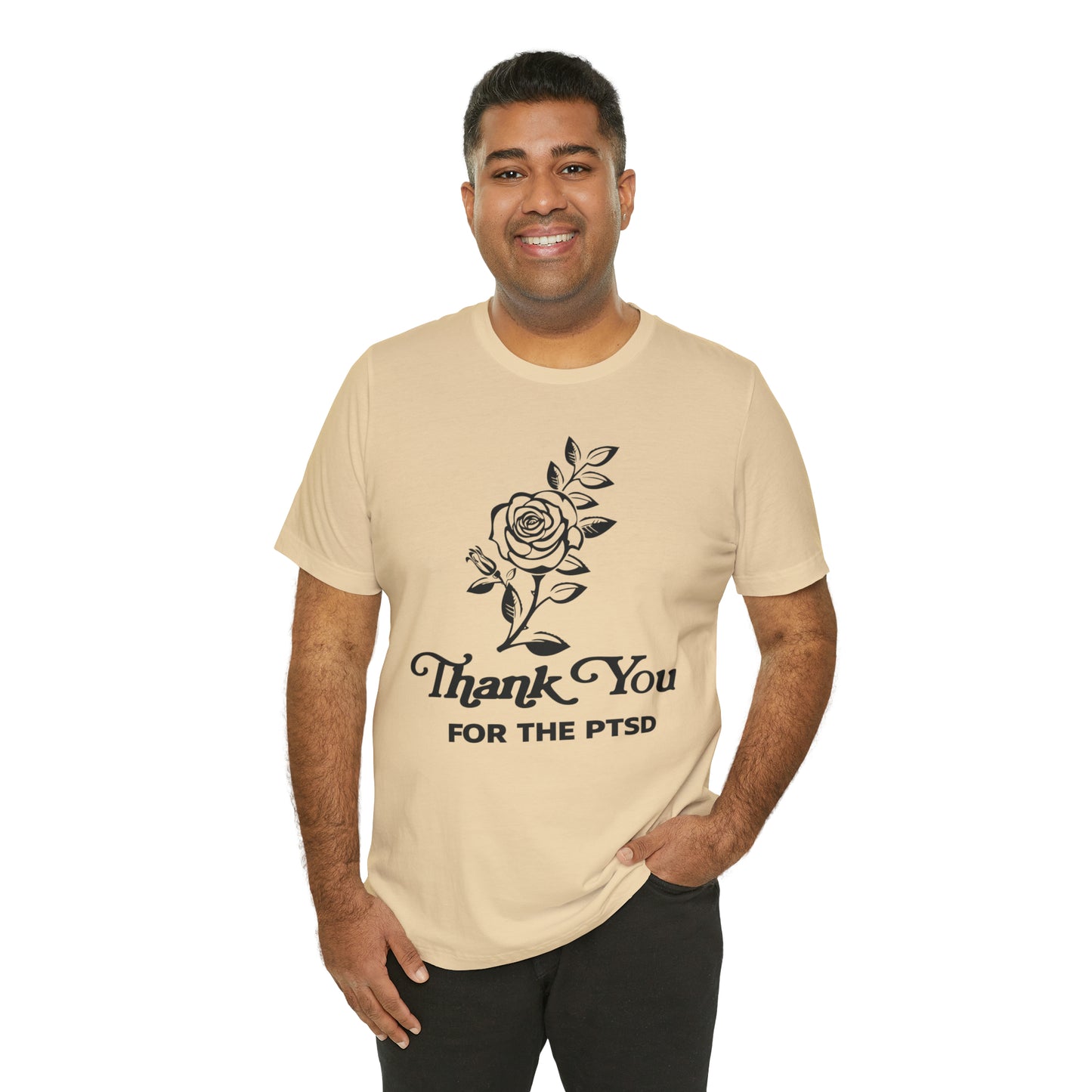 Thanks Babe(!) Soft Cream Unisex Jersey Short Sleeve Tee