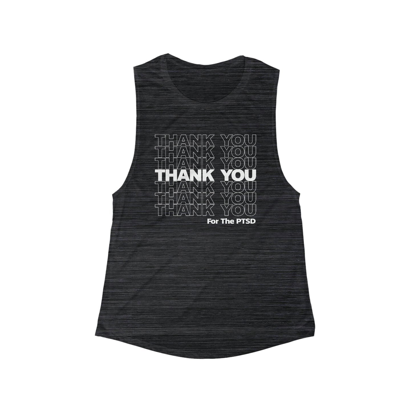 Thanks Again! Women's Flowy Scoop Muscle Tank