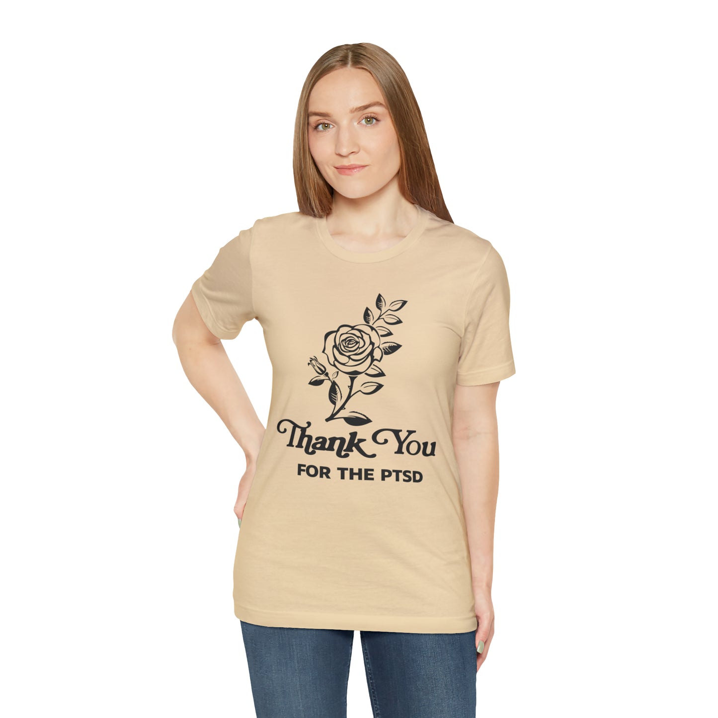 Thanks Babe(!) Soft Cream Unisex Jersey Short Sleeve Tee