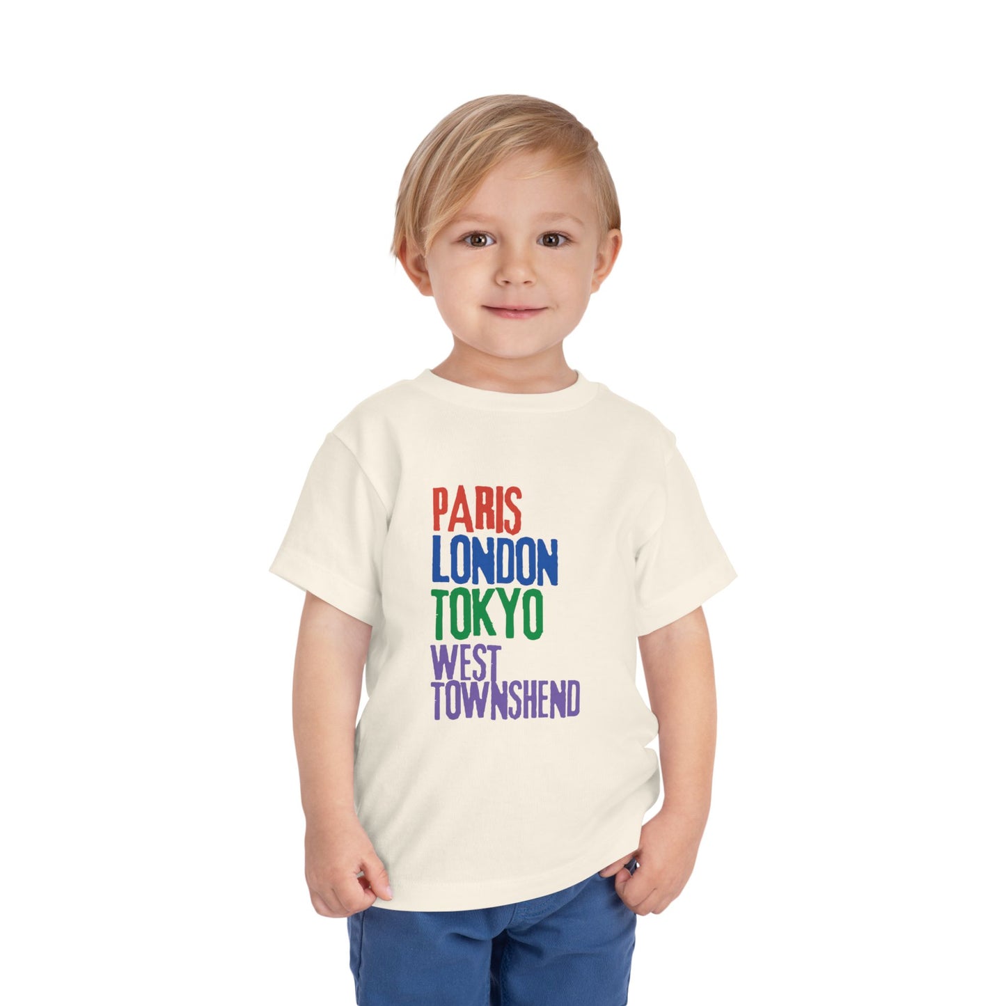 Paris/London/Tokyo Toddler Short Sleeve Tee