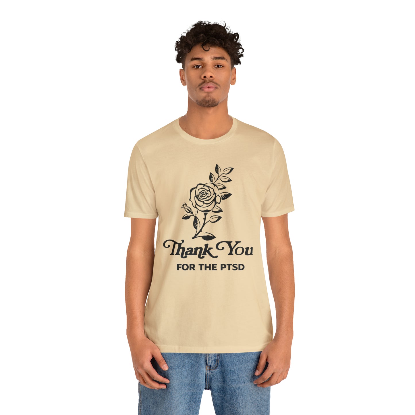 Thanks Babe(!) Soft Cream Unisex Jersey Short Sleeve Tee