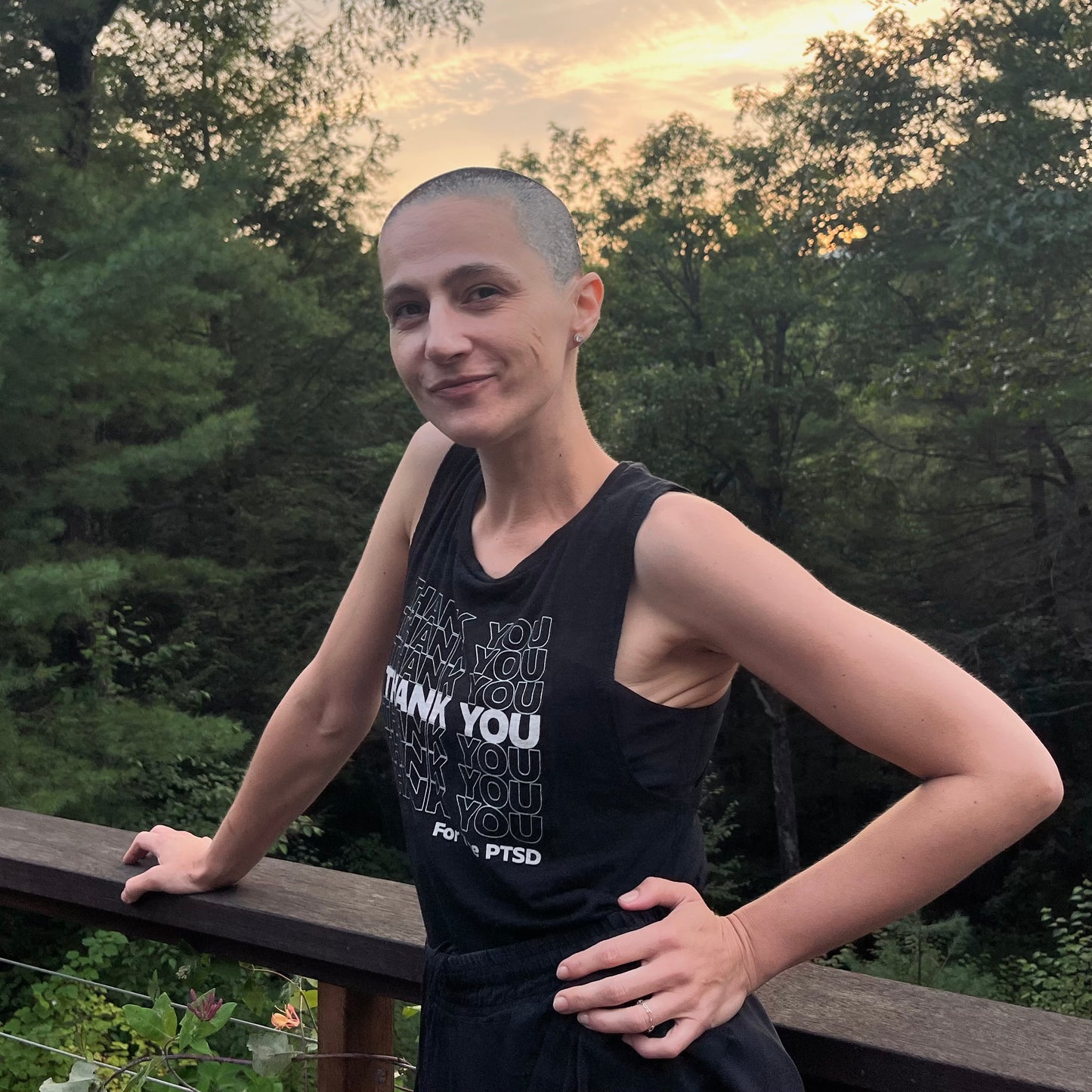 Thanks Again! Women's Flowy Scoop Muscle Tank