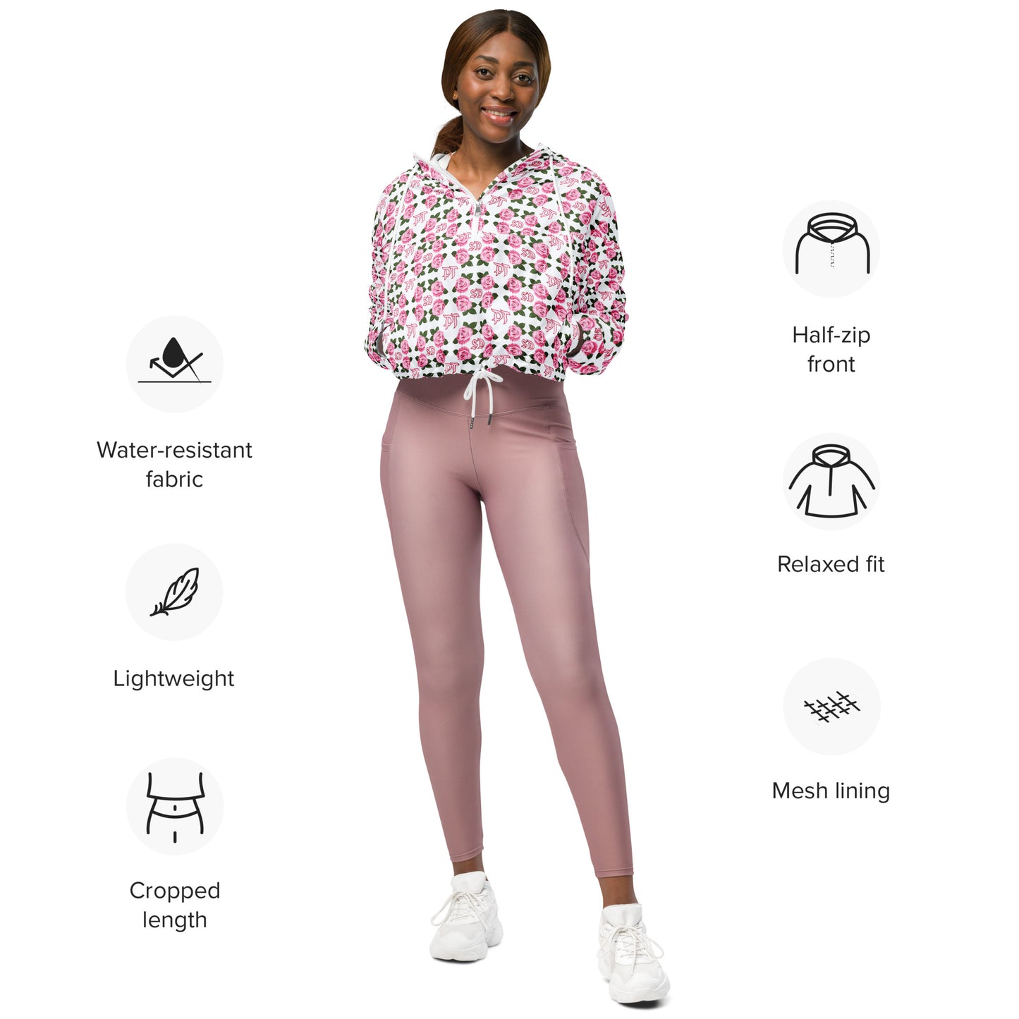 Pretty PTSD Cropped Windbreaker